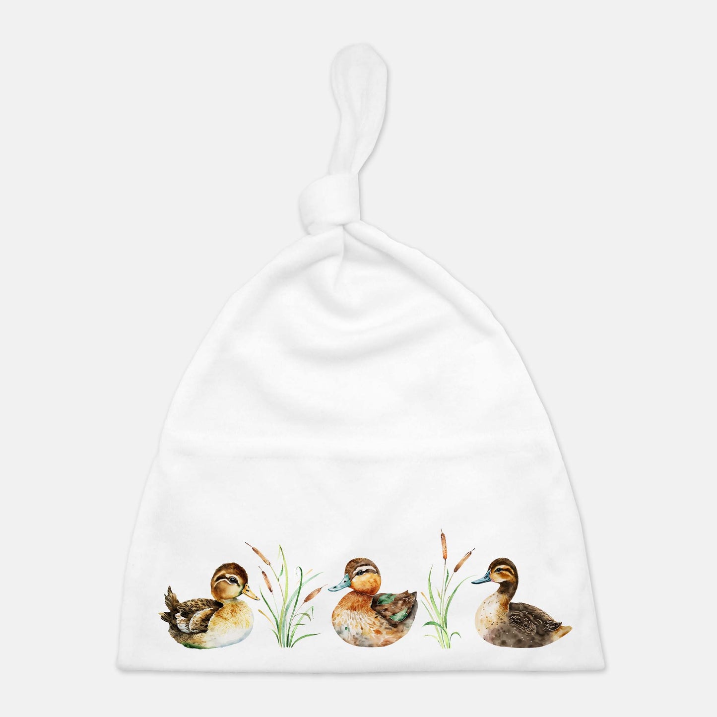 Ducks Swaddle and Hat Set, Ducks Hospital Baby Boy Blanket - Little Ducklings