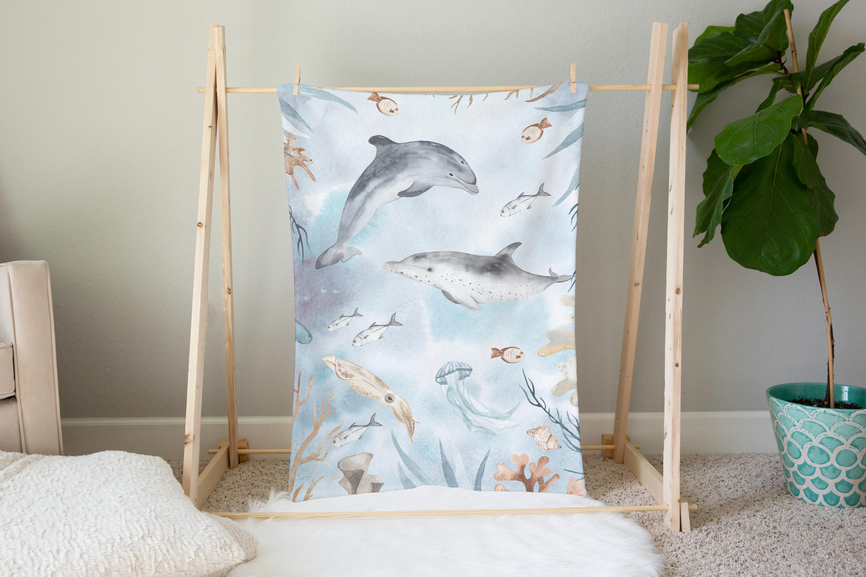 Under the sea outlet nursery bedding