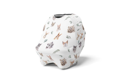 Woodland Car Seat Cover, Forest Nursing Cover - Wild Woodland