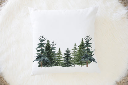 Pine Tress Pillow, Forest Nursery Decor - The Forest