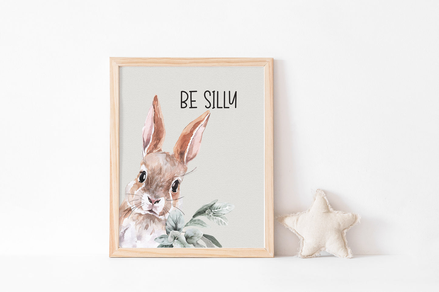 Be Silly Printable Wall Art, Woodland Nursery Print - Wild Woodland