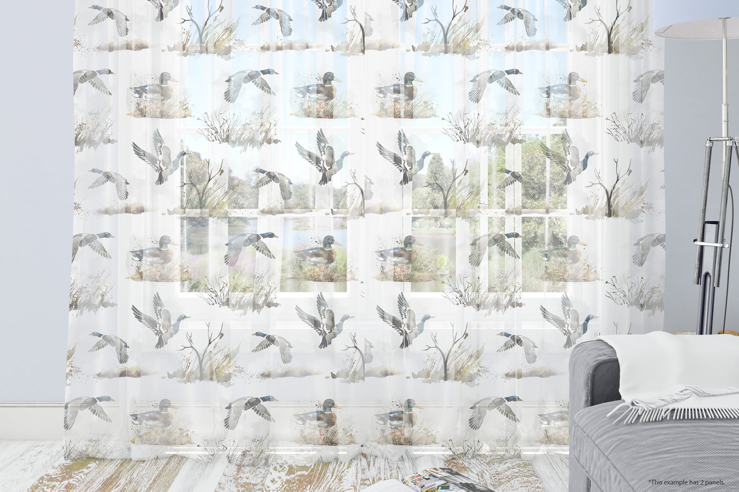 Duck hunting sheer curtains, Hunting nursery decor- Hunter