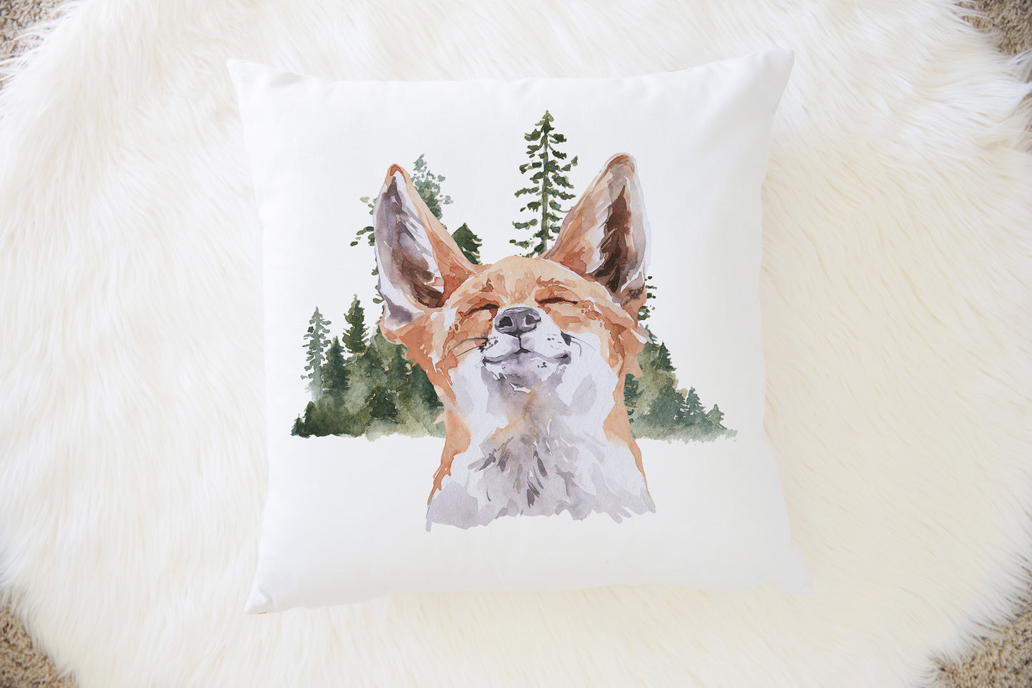 Fox Pillow Cover, Woodland Nursery Decor - Wild Woodland