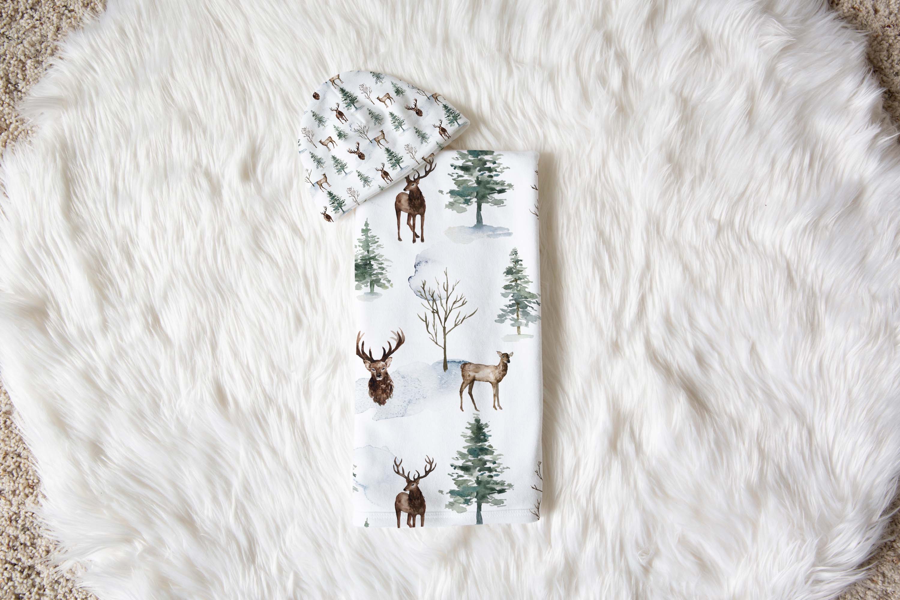 Deer swaddle outlet set