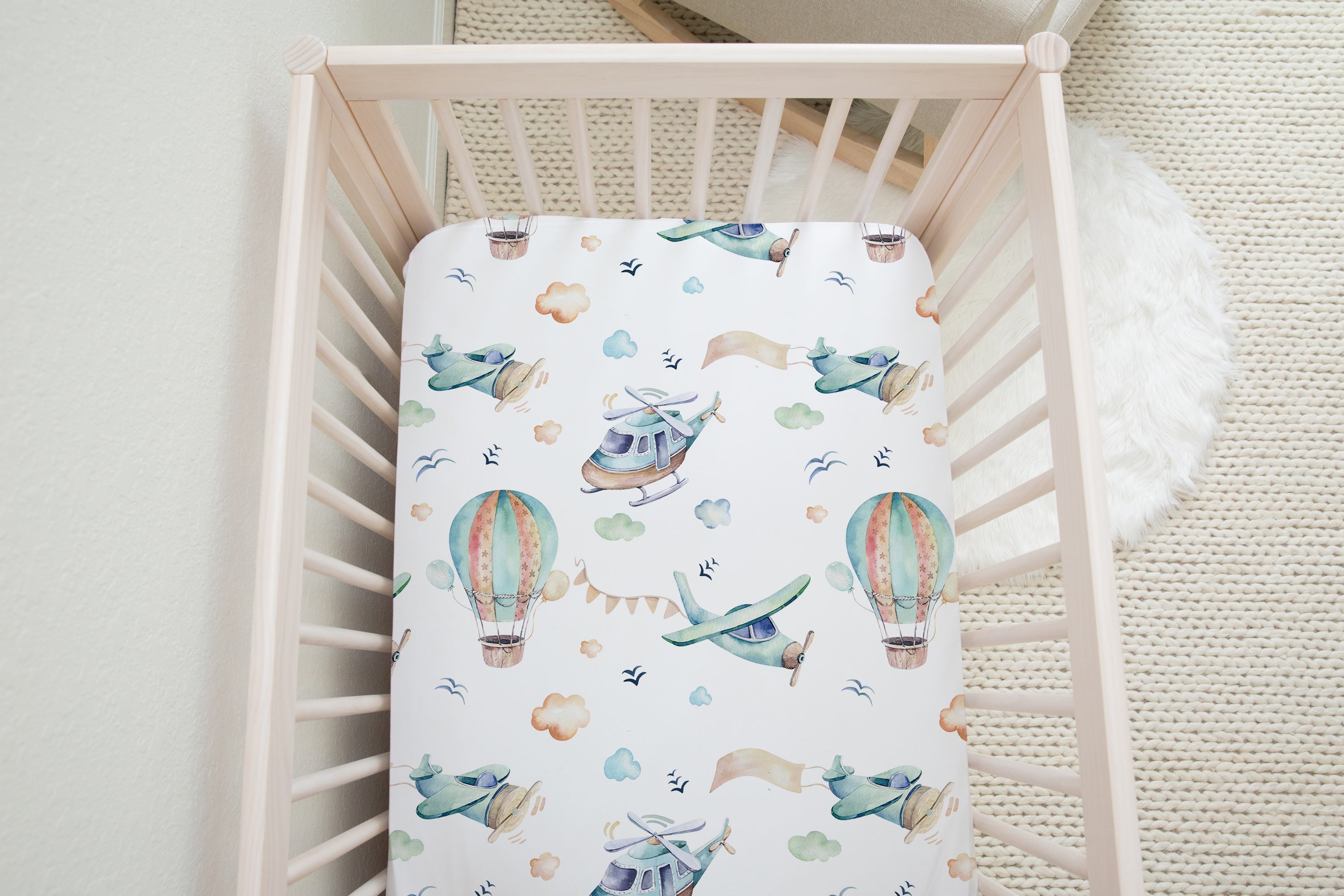 Airplane hotsell crib sheets