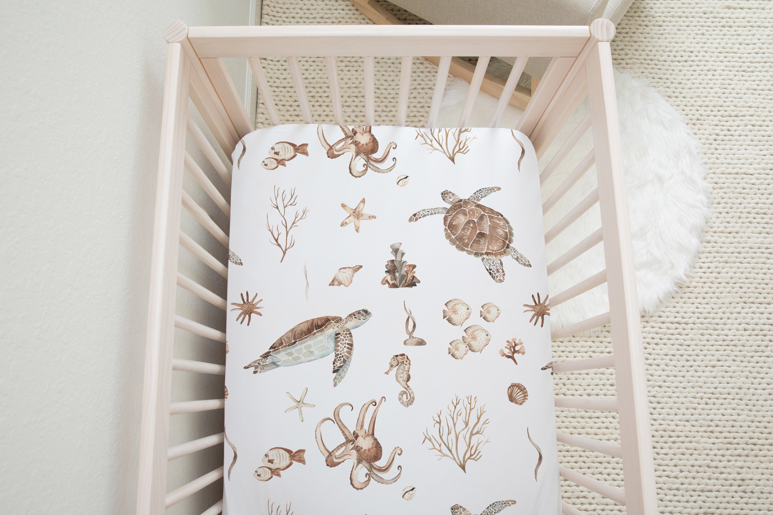 Sea life crib bedding on sale