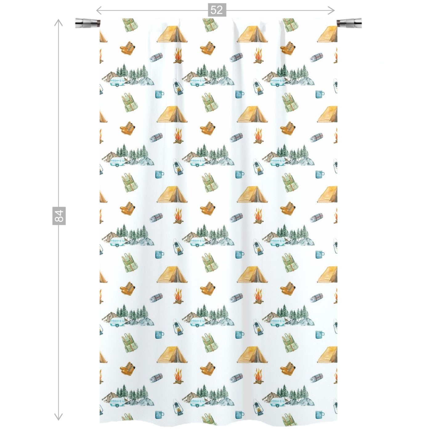Explorer Curtain Single Panel, Camping Nursery Decor - Little Explorer