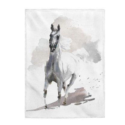 Horse baby Blanket, Wild Horse minky blanket - Wild spirit