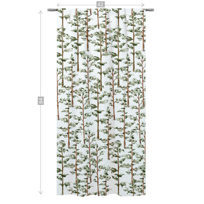 Forest curtain, Single Panel, Woodland nursery decor