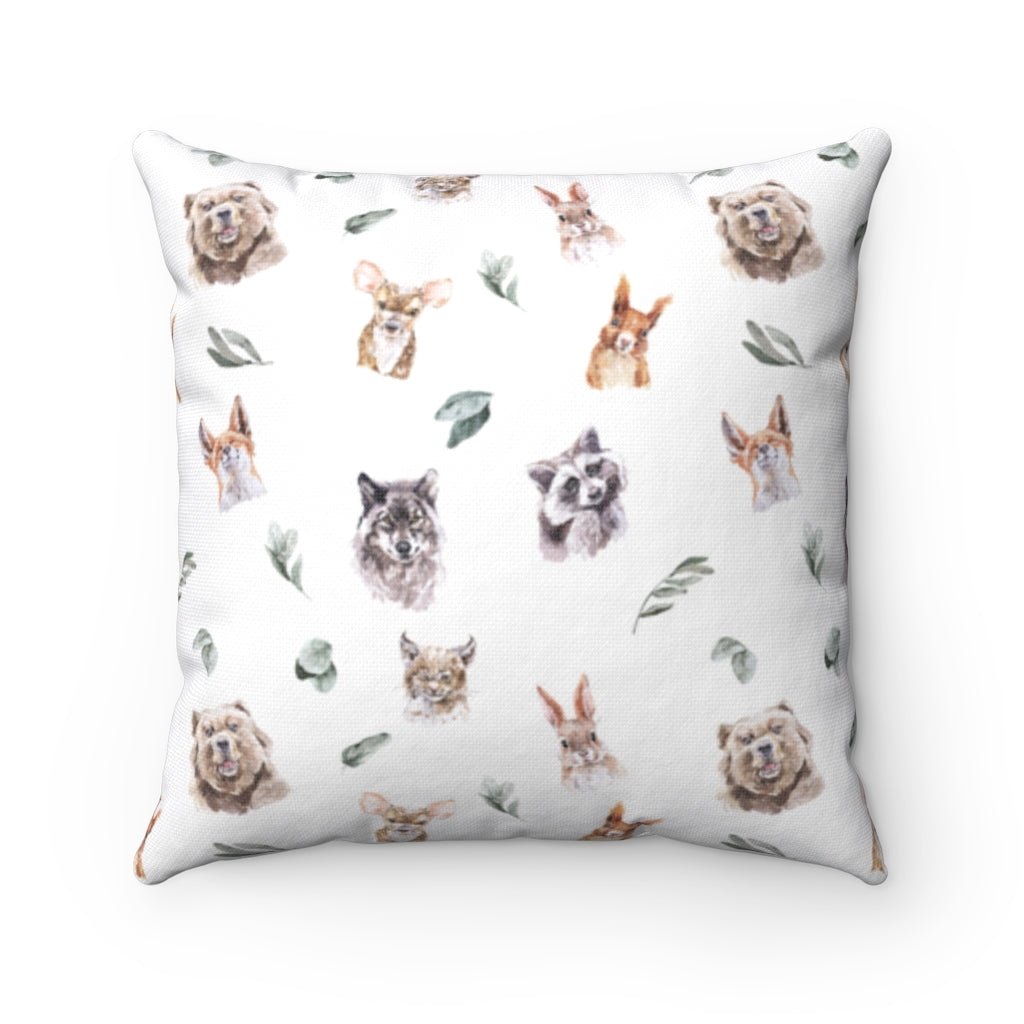 Fox Pillow Cover, Woodland Nursery Decor - Wild Woodland