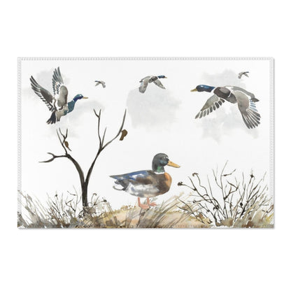 Mallard Ducks nursery rug, Hunting nursery decor - Hunter