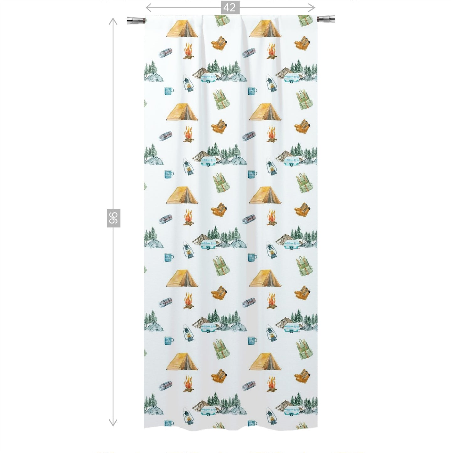 Explorer Curtain Single Panel, Camping Nursery Decor - Little Explorer