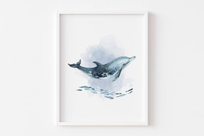 Under the Sea Printable Wall Art, Ocean Nursery Prints Set of 6 - Digital Download